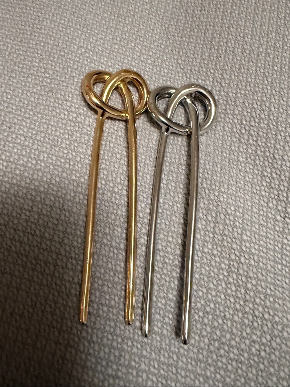 Set of 2 Metal Hair Pins
